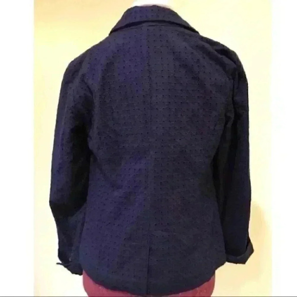Gap Outlet Blazer Size 4 Eyelet One Button Pockets - Picture 3 of 7